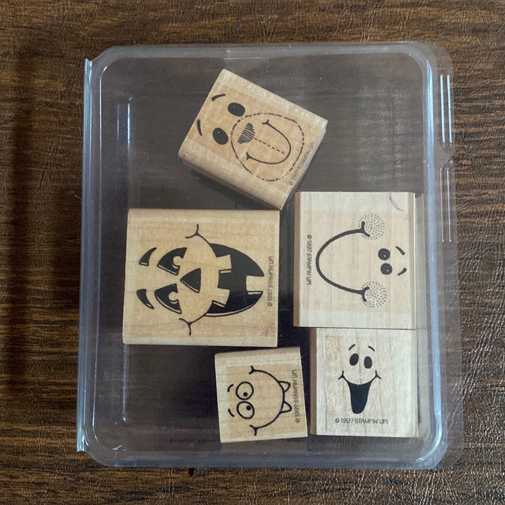 STAMPIN' UP! Bundle 3 sets to save 30%! Halloween Faces (5 stamps)
